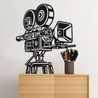 Adesivo de Parede Filmadora Retro