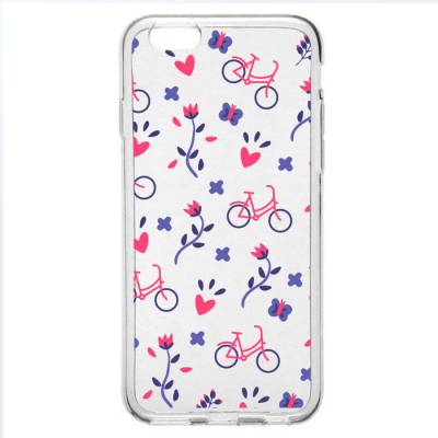 Capinha para Celular Bicicletas com Flores