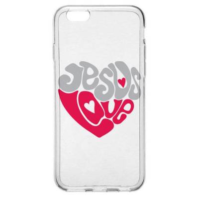 Capinha para Celular Corações Jesus Love