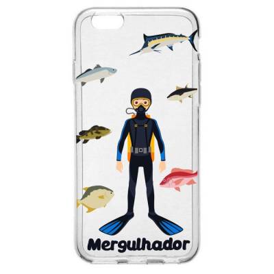 Capinha para Celular Profissão Homem Mergulhador