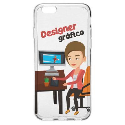 Capinha para Celular Profissão Mulher Designer Gráfico