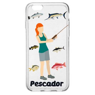 Capinha para Celular Profissão Mulher Pescadora