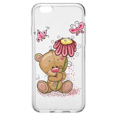 Capinha para Celular Ursinho com Flor