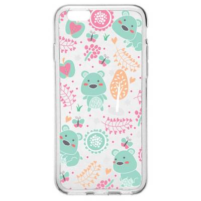 Capinha para Celular Ursinhos com Floral