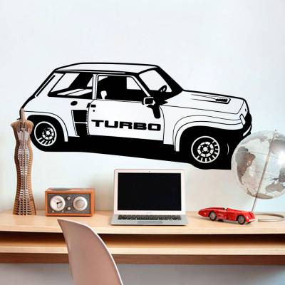 Adesivo de Parede Carro Turbo