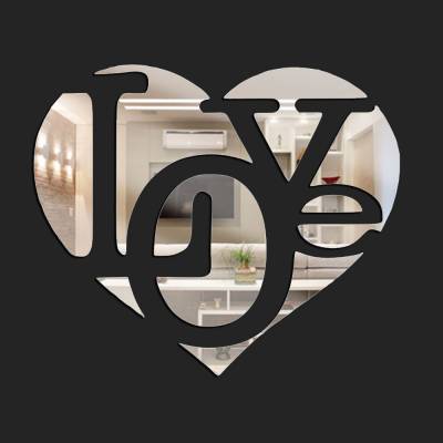 Espelho Decorativo Love Coração