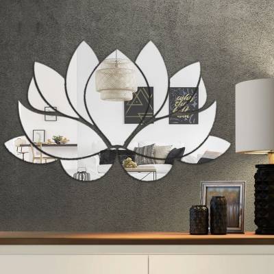 Espelho Decorativo Flor De Lotus
