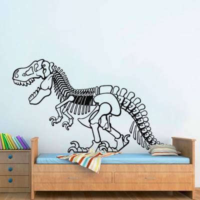 Adesivo De Parede Esqueleto T Rex