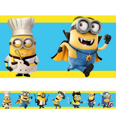 Adesivo de Parede Faixa Minions Fantasiados 1