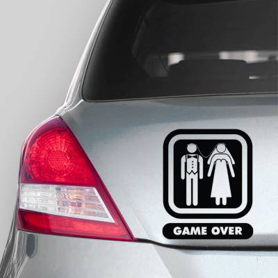 Adesivo De Carro Game Over