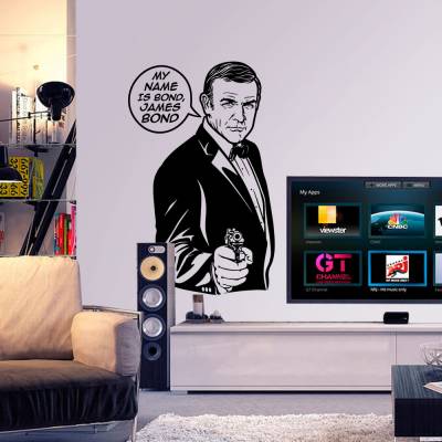 Adesivo de Parede My Name Is Bond 