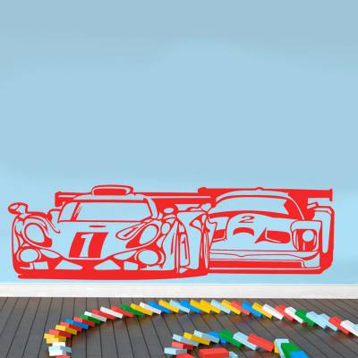 Adesivo de Parede Carros De Corrida