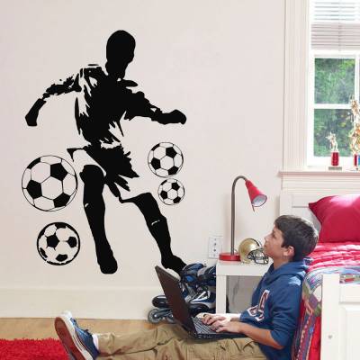 Adesivo De Parede Jogador De Futebol