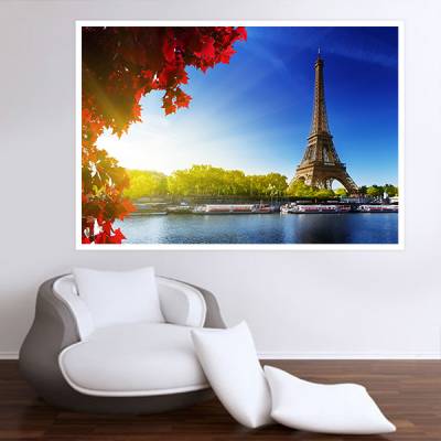 Painel Adesivo Para Parede Torre Eiffel