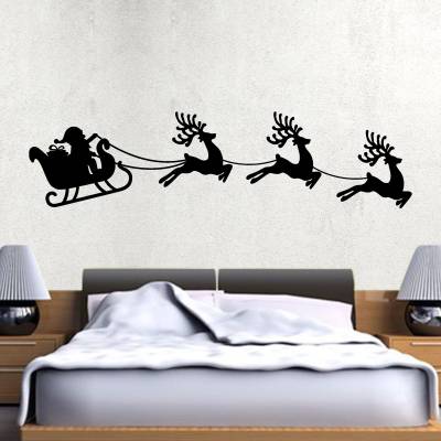 Adesivos De Parede Papai Noel Trenó