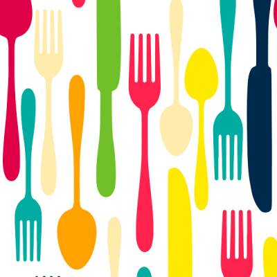 Papel de Parede para Cozinha Talheres