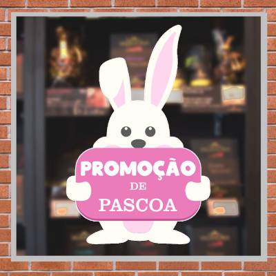 Adesivo Para Vitrine Páscoa 02