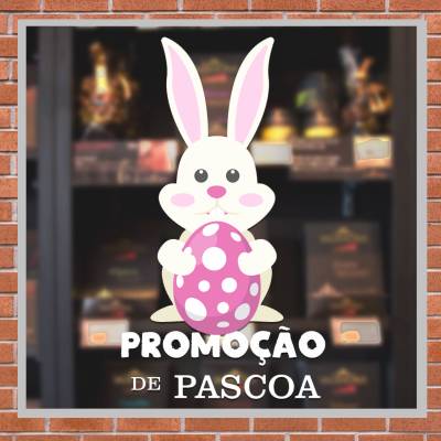 Adesivo Para Vitrine Páscoa 03