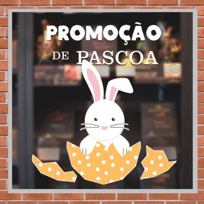 Adesivo Para Vitrine Páscoa 12