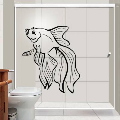 Adesivo De Parede Peixe Betta