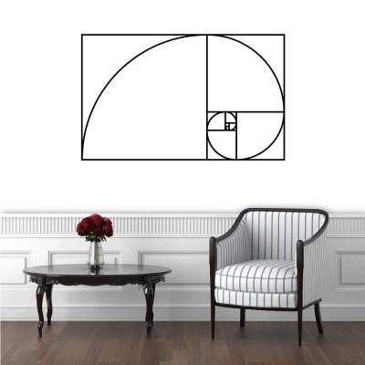 Adesivo De Parede Retângulo De Fibonacci