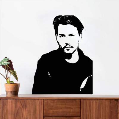 Adesivo De Parede Silhueta Keanu Reeves